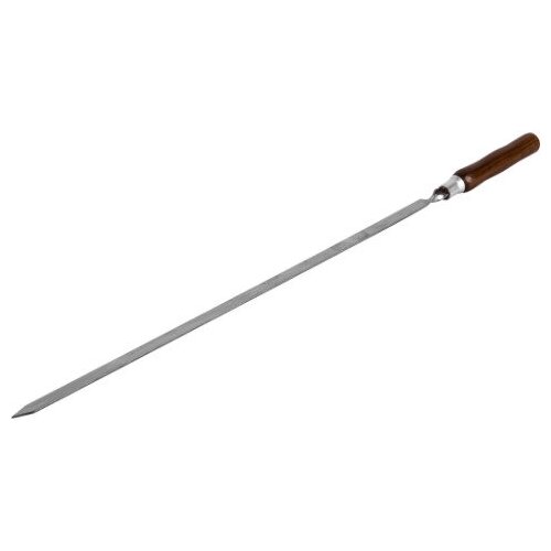 Шампур металлический 55 см, с деревянной ручкой