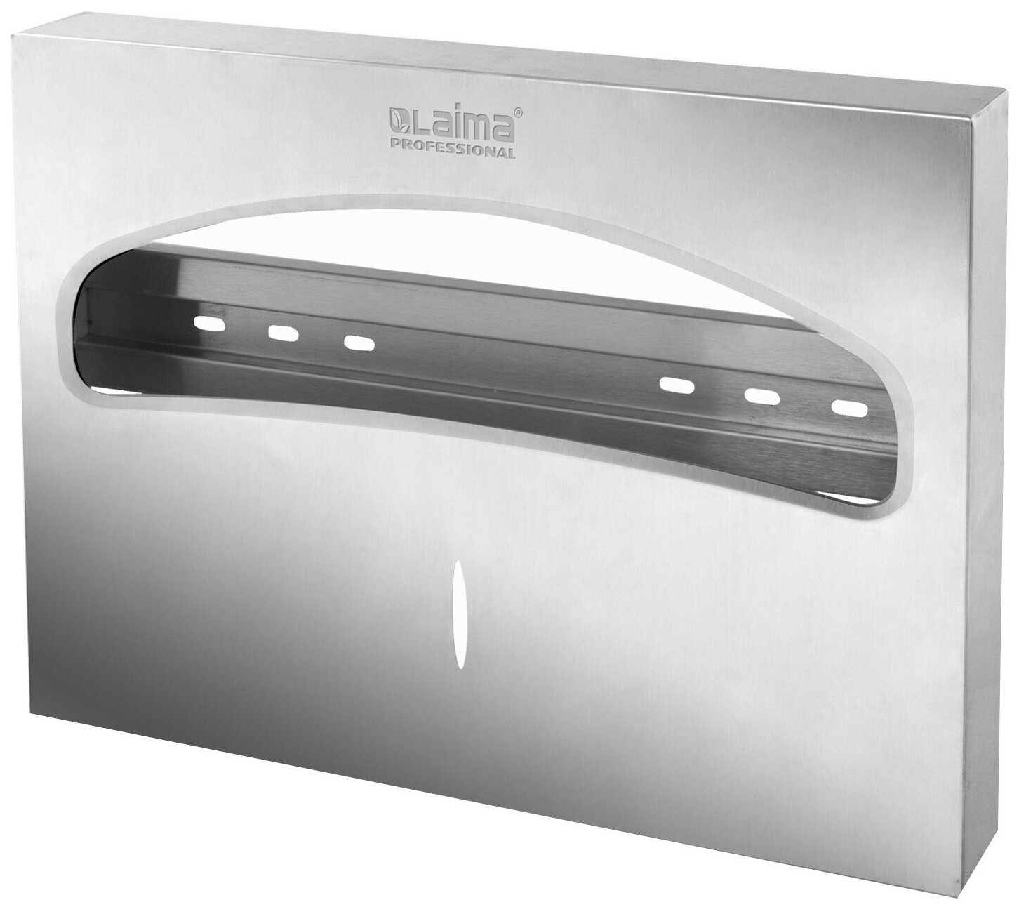 Диспенсер для покрытий на унитаз Лайма Professional, Inox, (v1), 1/2, нержавеющая сталь, матовый (605702)