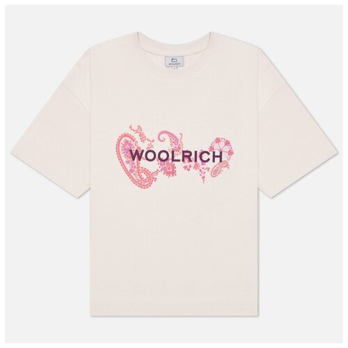 Женская футболка Woolrich Graphic бежевый, Размер M