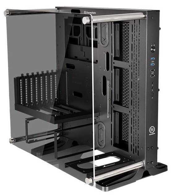 Корпус ATX Thermaltake Case Tt Core P3 TG Без БП чёрный