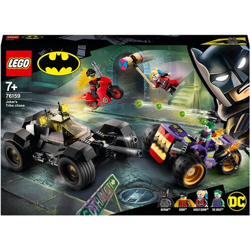 Конструктор LEGO DC Comics Super Heroes 76159 Побег Джокера на трицикле, 440 дет.