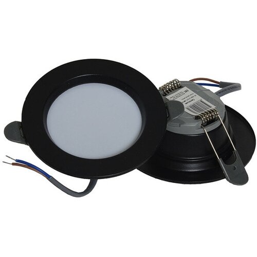 Cветильник встраиваемый балтийский стиль LED 6Вт 4500К черный