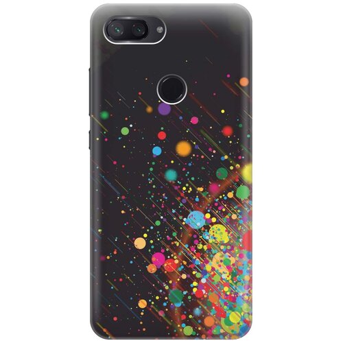 фото Cиликоновый чехол на xiaomi mi 8 lite / сяоми ми 8 лайт с принтом "яркое настроение" gosso