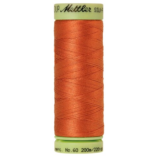 Нить для машинного квилтинга SILK-FINISH COTTON 60, 200 м 100% хлопок 2103 Amber Brown ( 9240-2103 ) нить для машинного квилтинга silk finish cotton 60 200 м 100% хлопок 1002 very dark brown 9240 1002