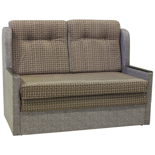 фото Диван-кровать классика 2д велюр коричневый шарм-дизайн