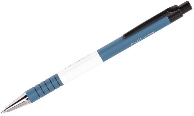 Pilot Ручка шариковая автоматическая Pilot, узел 0,7 мм, чернила синие масляная основа, корпус Soft Touch, корпус синий