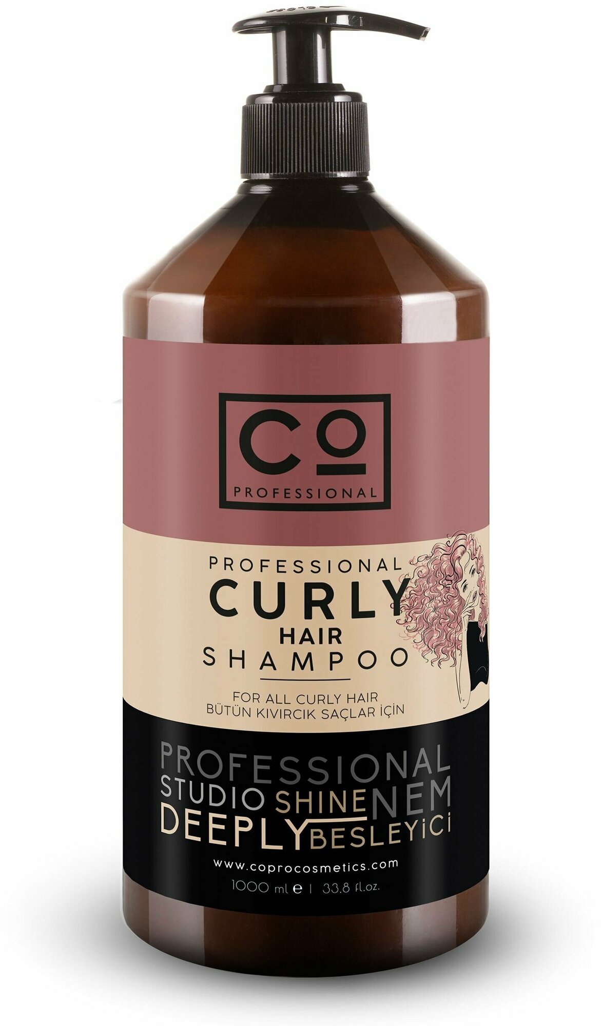 Шампунь для кудрявых волос CO PROFESSIONAL Curly Hair Shampoo, 1000 мл