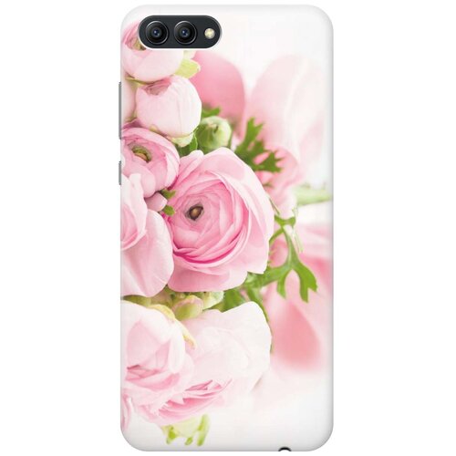 фото Cиликоновый чехол на honor v10 / хонор в10 с принтом "розовые розы" gosso