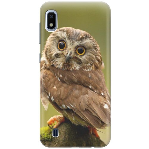 фото Ультратонкий силиконовый чехол-накладка для samsung galaxy a10 с принтом "сова на дереве" gosso