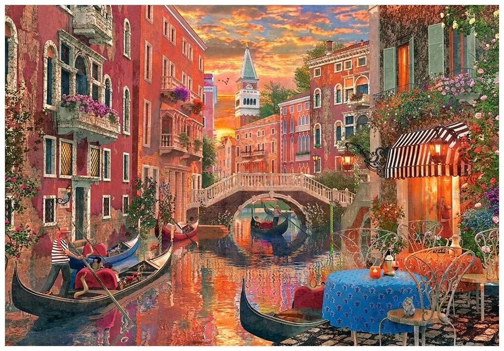 Puzzle-1500. Вечерняя Венеция Castorland - фото №3