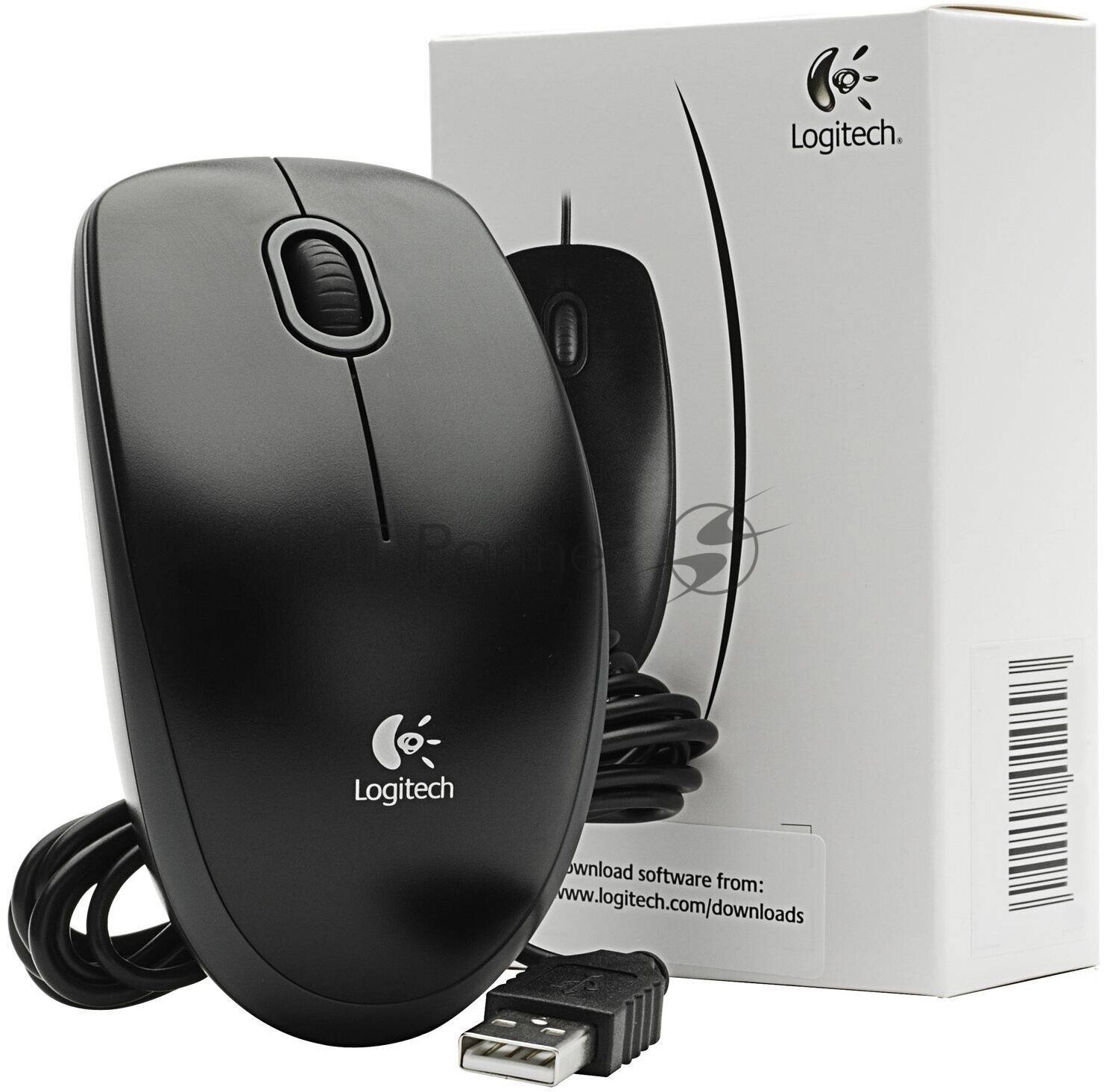 Мышь Logitech B100 for business, черный (910-003357/910-006605)