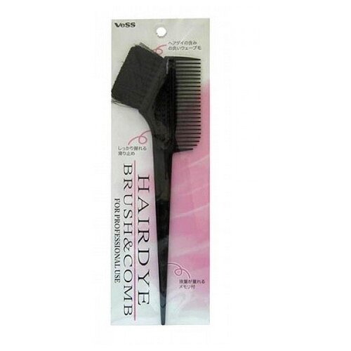 Hairdye brush and comb гребень c щеткой для профессионального окрашивания волос (малый).