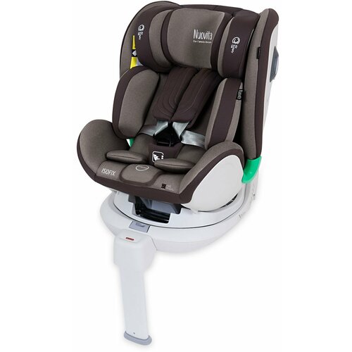 Автокресло детское Nuovita Maczione NiS1-1/I-Size ISOFIX, 0-4 года, рост 40–105 см (Cioccolato/Шоколад)