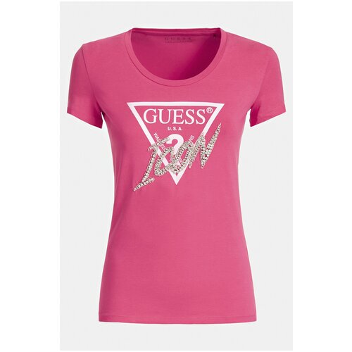 фото Футболка guess w0gi08j1300 размер 42/xs, розовый