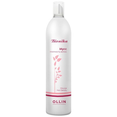 OLLIN Professional BioNika Мусс Плотность волос, 277 г, 250 мл, 12 уп., аэрозоль несмываемый уход hairfood дневной фиксатор густоты и плотности women гель maximum 10%
