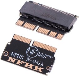Адаптер-переходник SSD M.2 (NGFF) короткий для установки В MACBOOK MID 2013 EARLY 2014 EARLY 2015 MID 2017 A1465 A1466 A1502