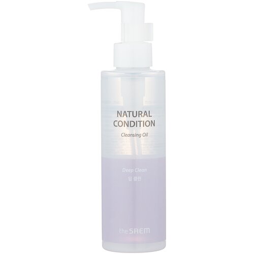 The Saem гидрофильное масло глубоко очищающее Natural Condition Cleansing Oil Deep Clean, 180 мл, 180 г