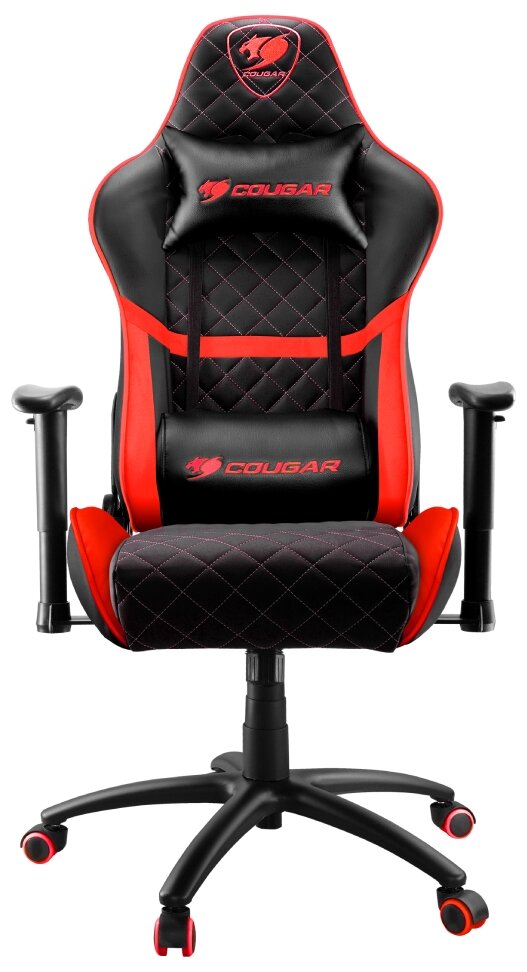 Компьютерное кресло COUGAR NEON игровое, обивка: искусственная кожа, цвет: red