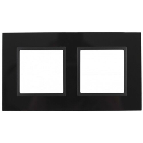 ЭРА 14-5102-05 Elegance Черный/антрацит стекло рамка 2-ая Б0034492 (10 шт.)
