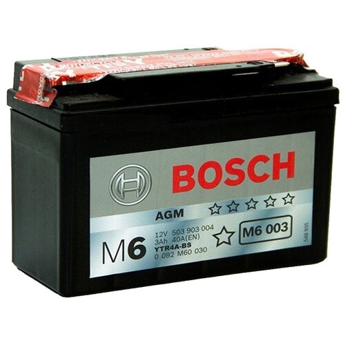 Акб M6 003 12v 2 3ah 30a 114x49x86 Bosch арт. 0092m60030