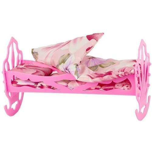 Кроватка кукольная, с комплектом белья: матрас, подушка, одеяло комплект матрас одеяло подушка