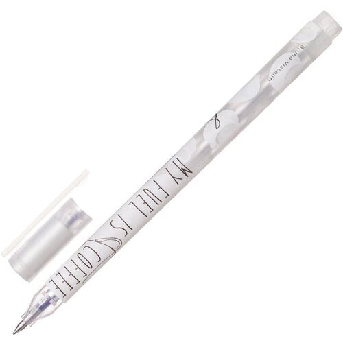 Ручка гелевая неавтоматическая UniWrite COFFEE BREAK 0,5мм синяя 20-0305/06, 24 шт.