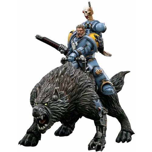 Фигурка Warhammer 40K Space Wolves Thunderwolf Cavalry Frode 1:18