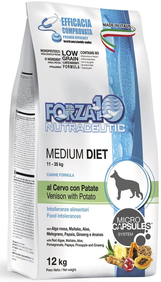 Forza 10 корм для взрослых собак средних пород при аллергии, оленина и картофель (1,5 кг) - фото №8