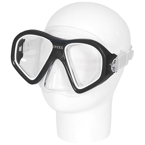маска для плавания intex 55977 от 14 лет Маска для плавания Риф черная (от 14 лет) Intex 55977-KR1