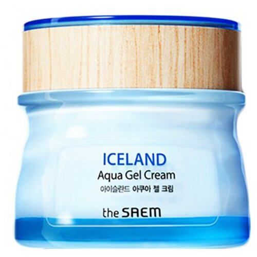 The Saem Iceland Aqua Gel Cream Увлажняющий гелевый крем для лица с минеральной ледниковой водой и гиалуроновой кислотой, 60 мл