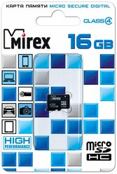 Карта памяти microSDHC MIREX 16GB (class 4)