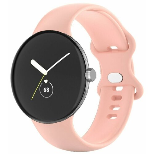 Силиконовый ремешок для Google Pixel Watch - Size Large (розовый) силиконовый ремешок для google pixel watch size large оранжевый