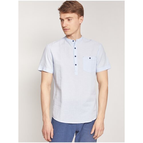 фото Рубашка zolla размер xxl 51 light blue (светло-голубой)