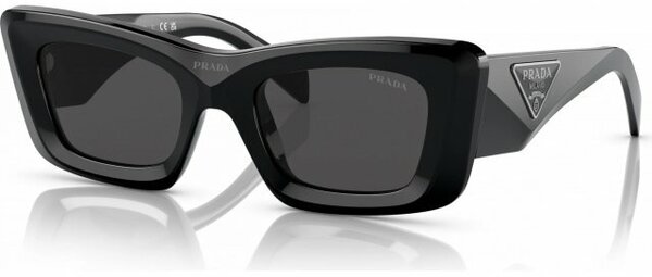 Солнцезащитные очки Prada, прямоугольные, оправа: пластик, с защитой от УФ, для женщин