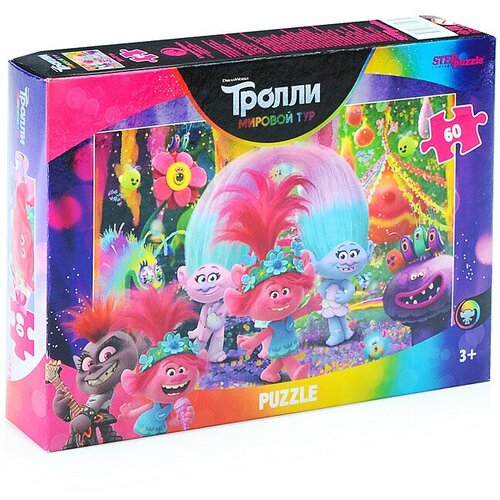 Пазл Trolls-2, 60 элементов пазл trolls 2 120 элементов микс