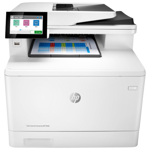 МФУ лазерное HP Color LaserJet Enterprise M480f, цветн., A4, белый