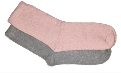 Носки , 2 пары, размер 37-41, серый, розовый, серебряный, бежевый