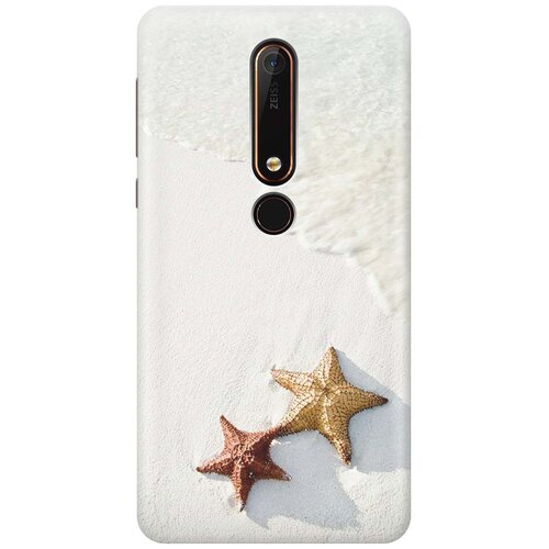 фото Cиликоновый чехол на nokia 6 / нокиа 6 с принтом "две морские звезды" gosso