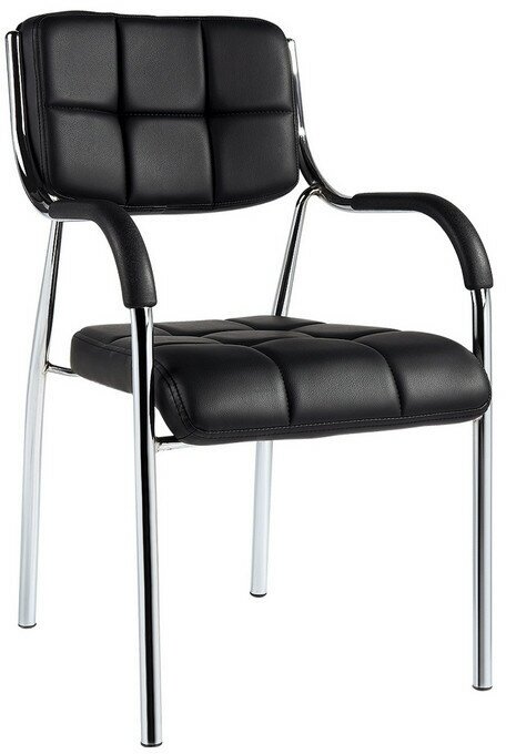 Стул BN-TQ-Стул Echair-805 VP кожзам черный, хром