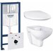 Готовый набор Инсталляция GROHE 38775001+Унитаз подвесной GROHE Bau Ceramic 39351000