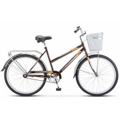 Велосипед дорожный городской STELS Navigator-205 C 26 Z010, коричневый велосипед richiesto тт102 26 для девочек и мальчиков городской 17 рама 21 скорость двойной обод черно синий