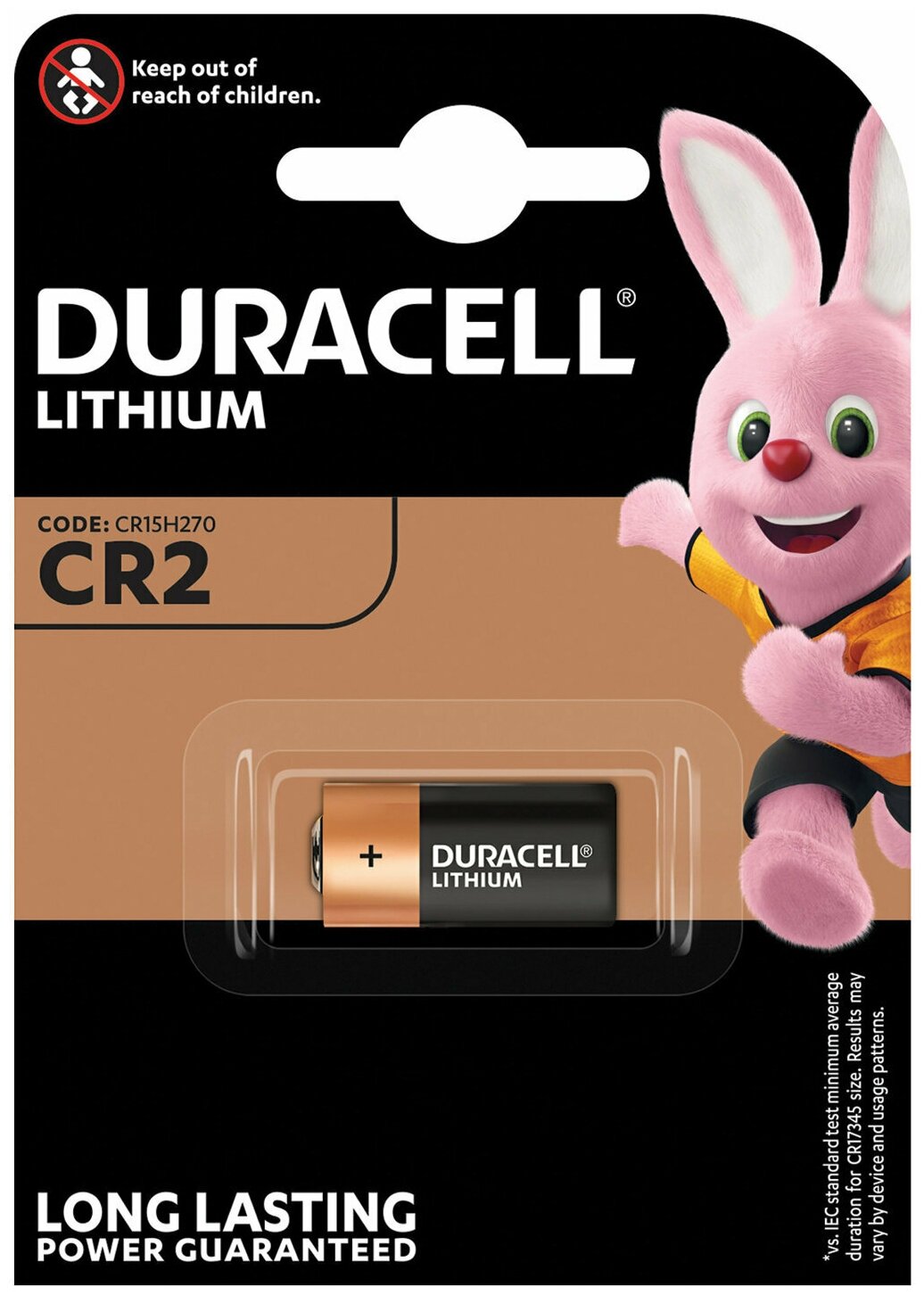 Батарейка DURACELL 75054620 Ultra CR2, Lithium, 3В