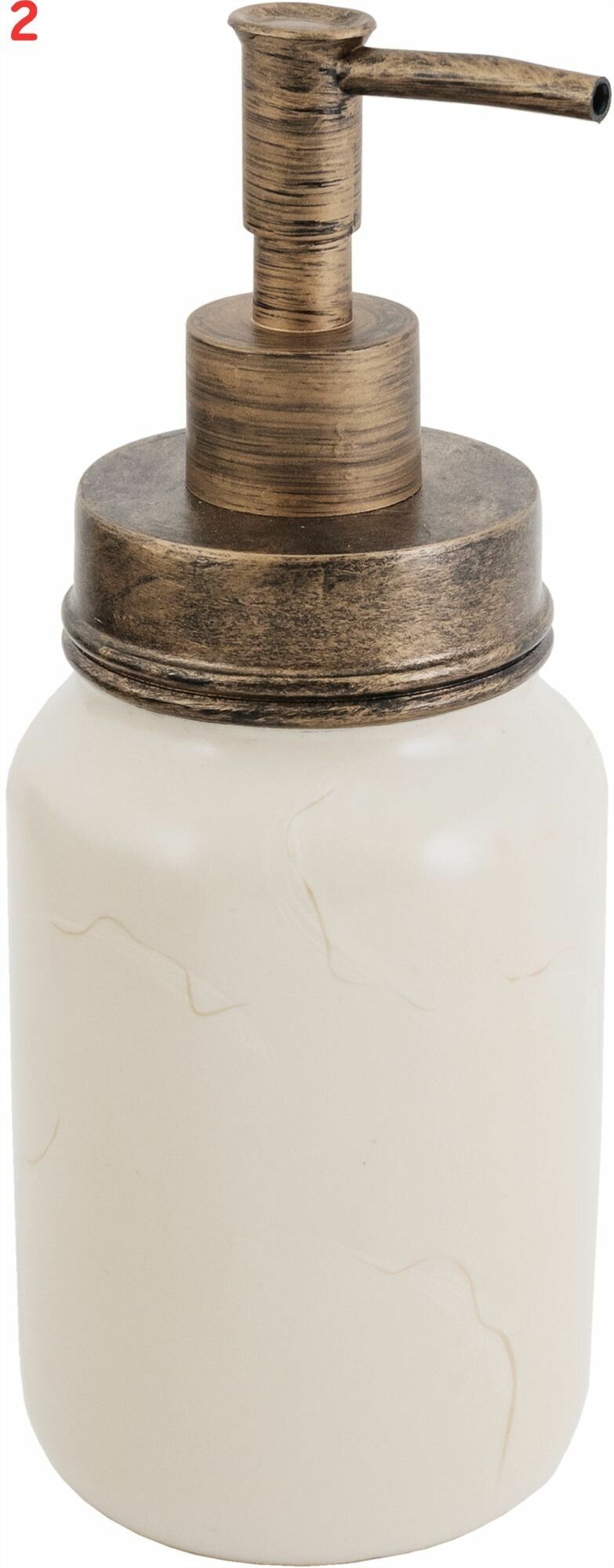 Дозатор для жидкого мыла Swensa Rome цвет бежевый (2 шт.)