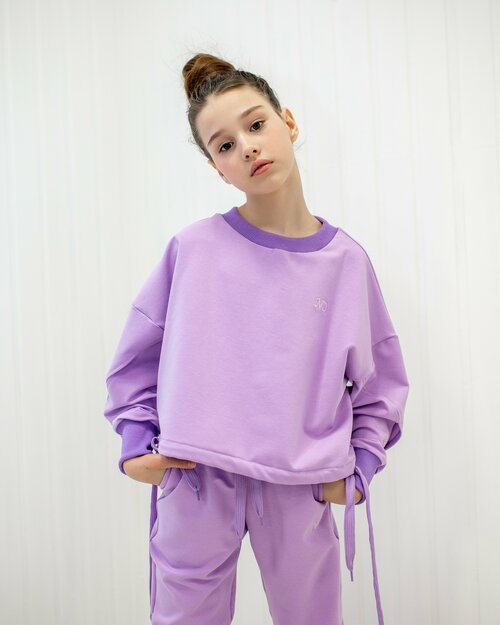Комплект одежды , повседневный стиль, размер 128/134, фиолетовый
