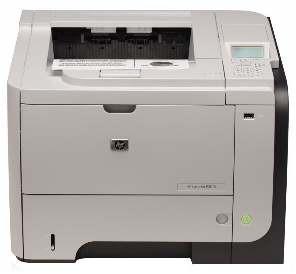 Принтер лазерный HP LaserJet Enterprise P3015dn, ч/б, A4, серый/черный