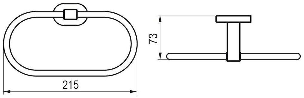 Полотенцедержатель (овальный) Ravak CR 300.00 X07P190 - фотография № 7