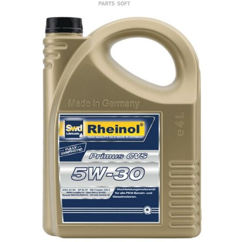 SWD RHEINOL 31178470 SWD Rheinol Primus CVS 5w-30 (SL/CF/A3/B4) синт. 4л. Масло моторное