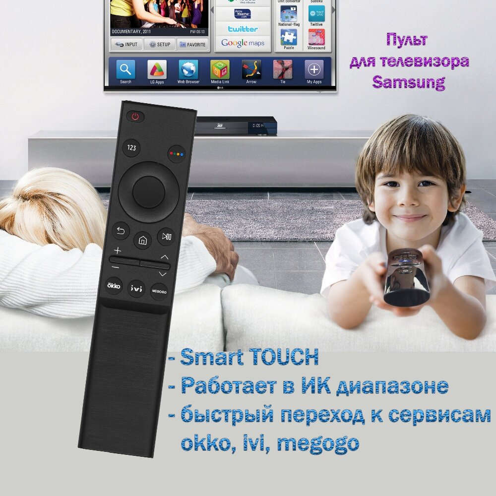 Пульт для телевизора Samsung UE65AU7100UXRU