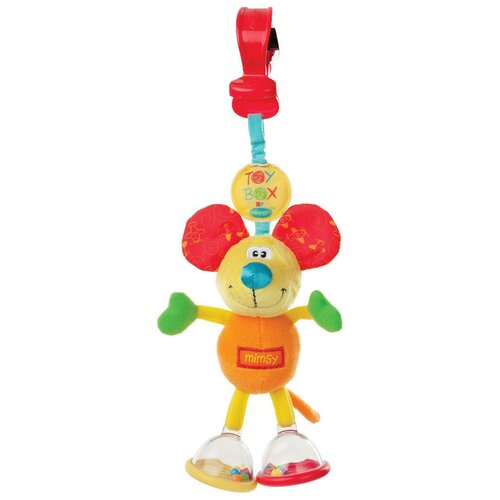 Купить Подвесная игрушка Playgro Мышка Шатун - болтун (0101141) голубой/красный/зеленый/желтый, зеленый/голубой/желтый/красный, текстиль/пластик