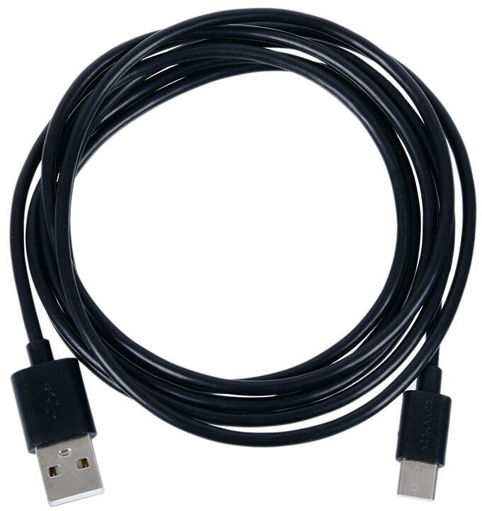 Кабель Canyon, USB - USB Type-C, 1А, 1.8м, Черный CNE-USBC2B - фото №4